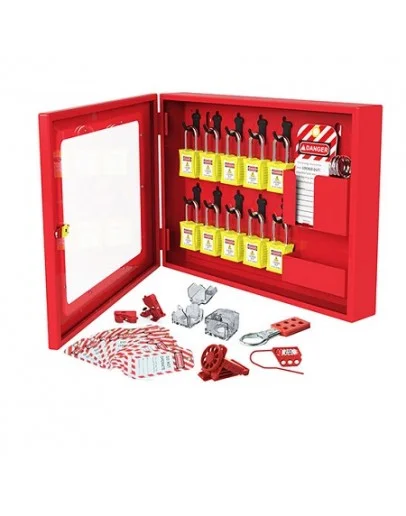 LOTO skap for 10 eller 20 låser og tags