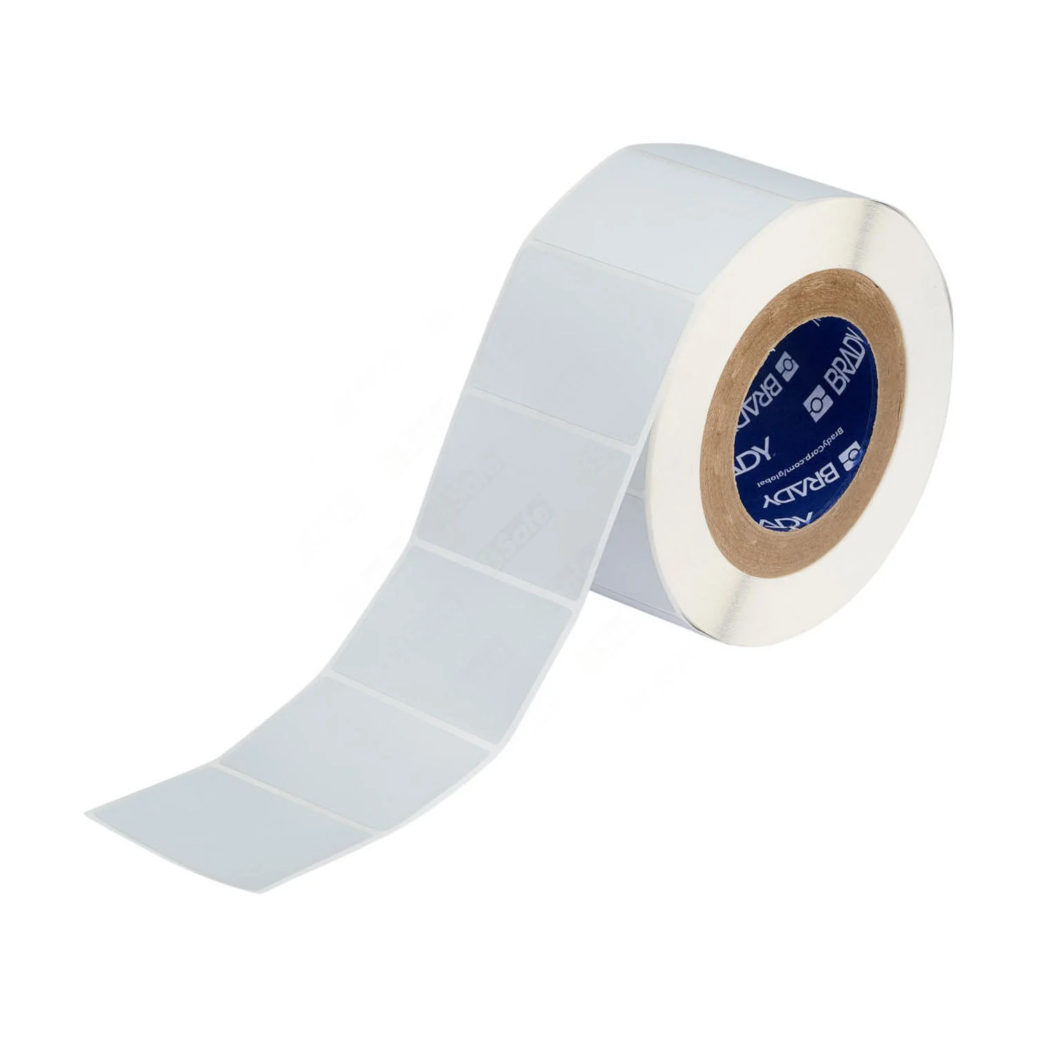 BRADY Hvit Polyesteretiketter
