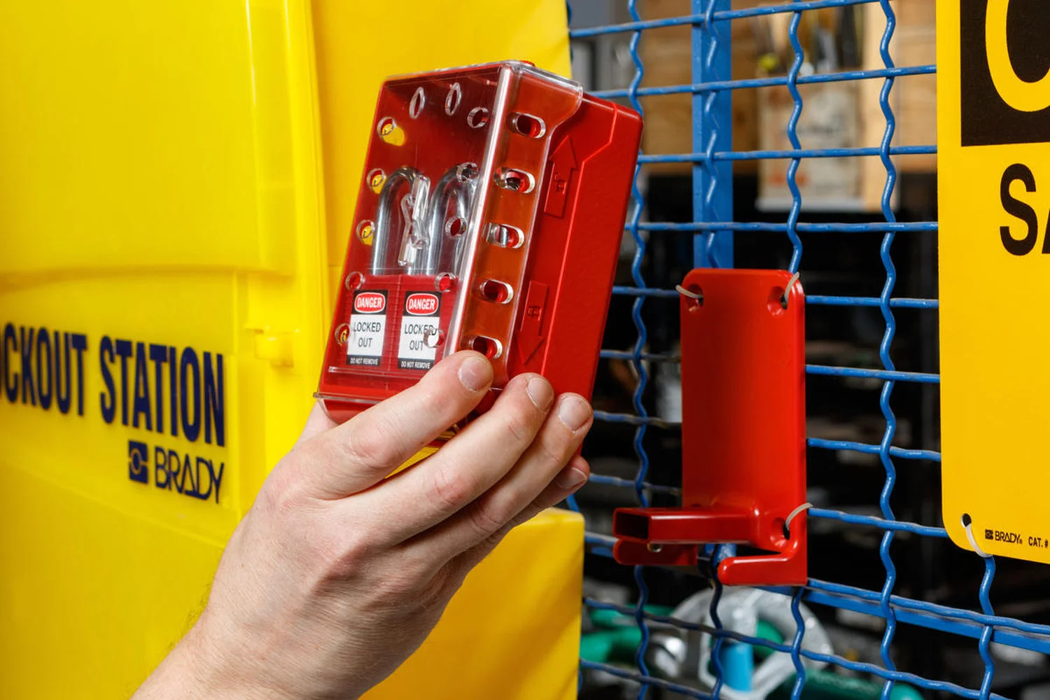 LOTO kompakt låseboks m/6 røde KA låser