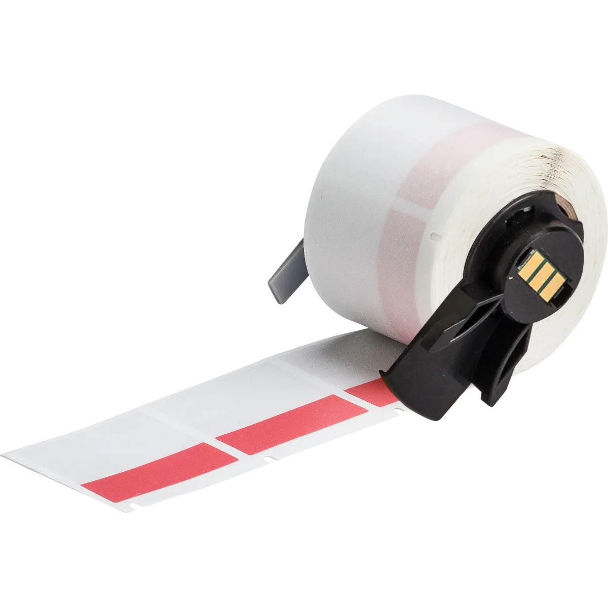 Brady Rød på klar vinyl 38,1 x 38,1mm