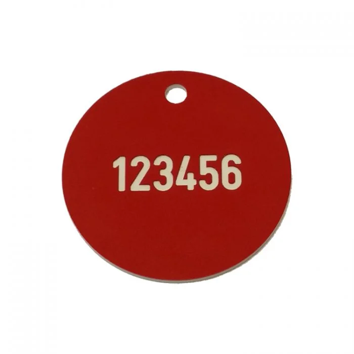 Gravert tags/ventilskilt, plastlaminat