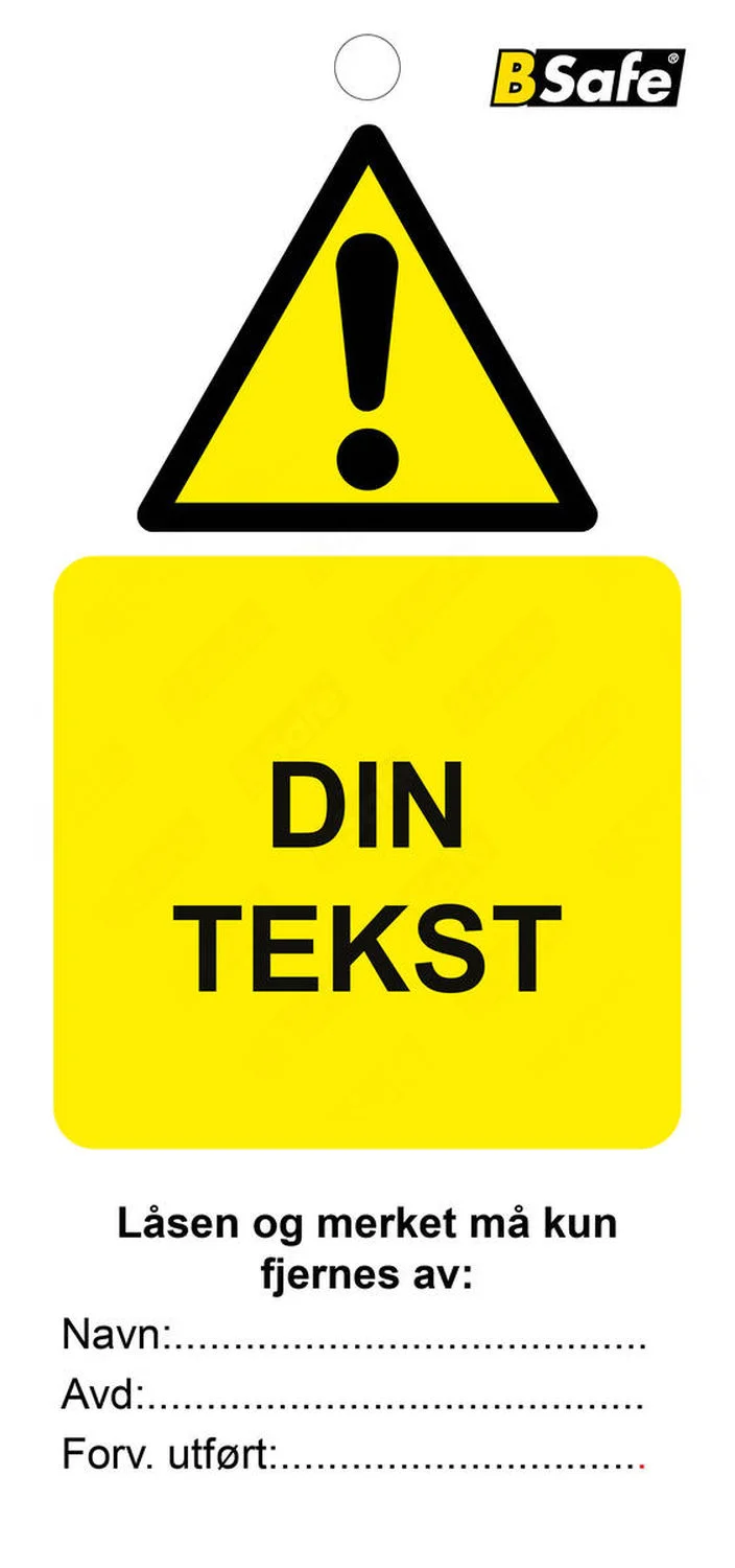 Tag spesial, Din tekst 75x160mm 10pk