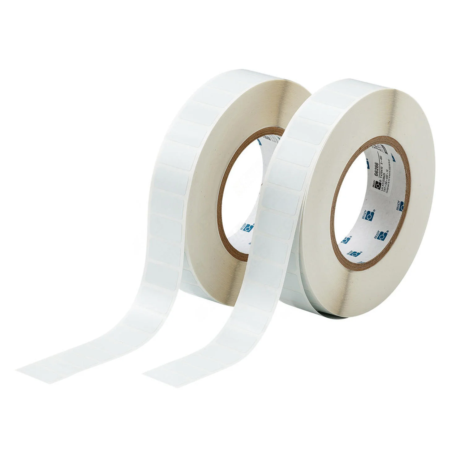 BRADY Hvit Polyester 25,4 x 12,7mm