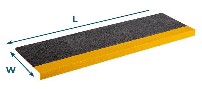 Antiskli Trinncover 230mm Profil – Kompositt