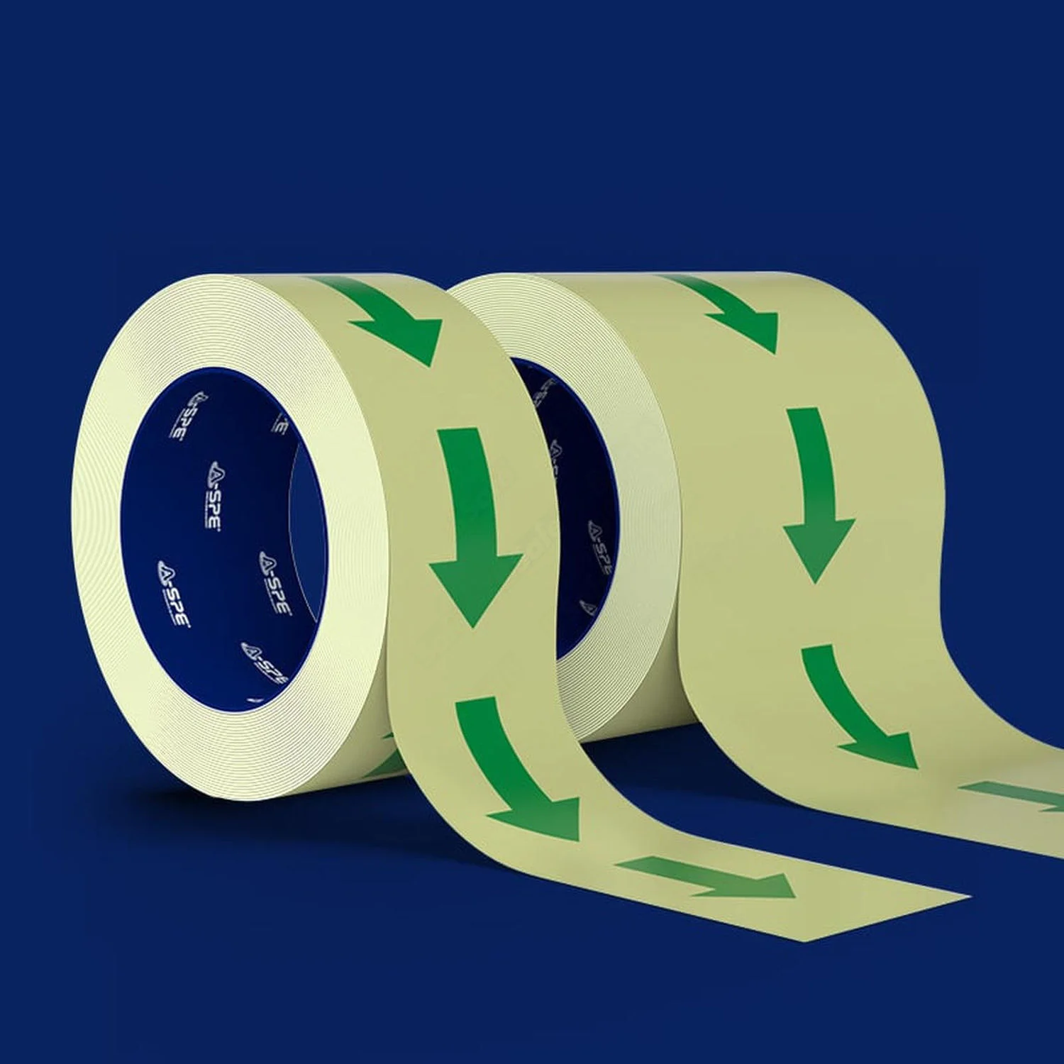 Etterlysende tape, pil, 40mmx10m