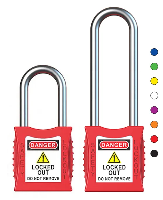 LOTO lås 6,3mm stålbøyle KD