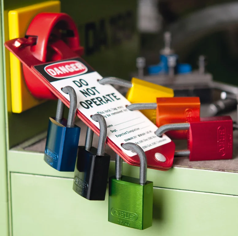 LOTO alu lås 6,35mm bøyle KD 6pk