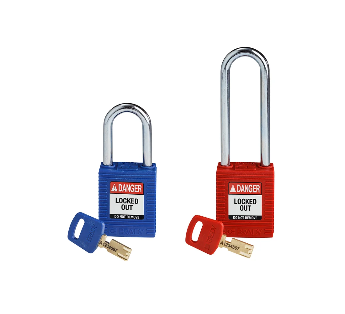 LOTO nylon lås Safekey stålbøyle KD