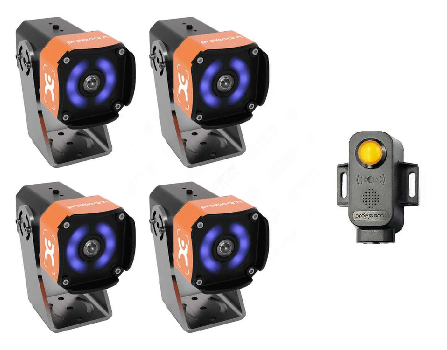 AI-kamera sensor m/lyd-lys varsel