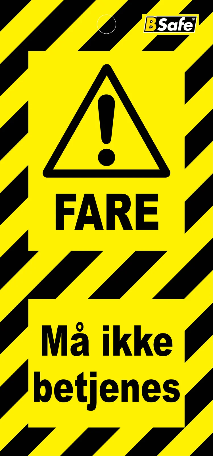 Tag Fare må ikke betjenes sort/gul – Bsafe Systems AS