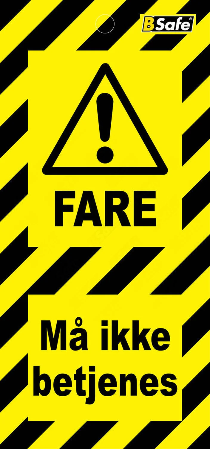 Tag Fare må ikke betjenes sort/gul – Bsafe Systems AS